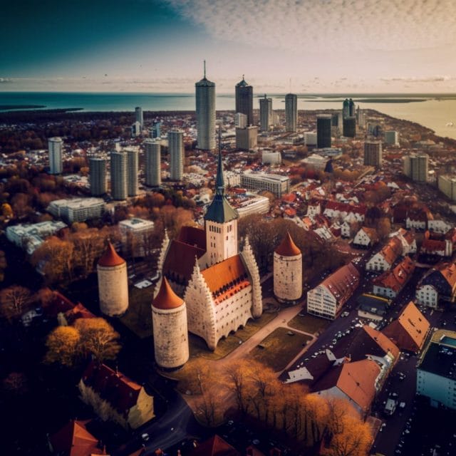 Areal image of potential future Tallinn